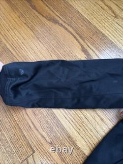 Frere Men's Black Bomber Jacket Custom Size S M Chest 40 Handmade