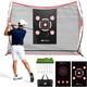Golf Net, 10 X 7ft Golf Practice Net With 2 Targets Heavy Duty Hitting Driving