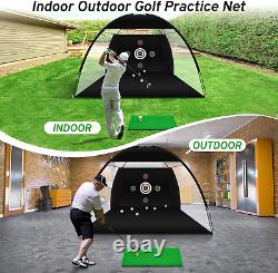 Golf Net, Golf Practice Net with Golf Hitting Mat, Home Golf Hitting Aid Nets fo