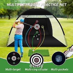 Golf Net, Golf Practice Net with Golf Hitting Mat, Home Golf Hitting Aid Nets fo