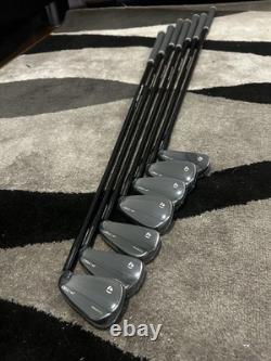 Golf club irons TaylorMade black p790 4/9p-S flex steel shaft