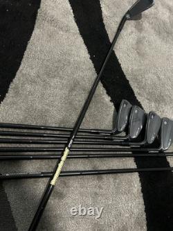 Golf club irons TaylorMade black p790 4/9p-S flex steel shaft