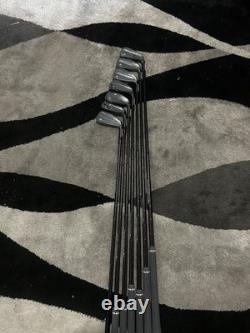 Golf club irons TaylorMade black p790 4/9p-S flex steel shaft