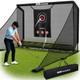 Haokelball Golf Hitting Net For Driving Real Balls, Indoor Chipping Practice