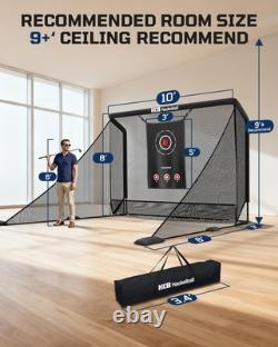 Haokelball Golf Hitting Net for Driving Real Balls, Indoor Chipping Practice