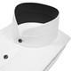 High Band Chinese Mandarin Nehru Collar Mens White Business Shirt Contrast Trim