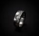 High Finish 935 Argentium Silver Mountain Range Design Men Fashion Hip-hop Ring
