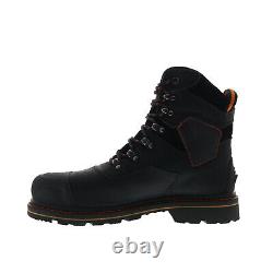 Hoss Range 60108 Mens Black Leather Lace Up Work & Safety Boots