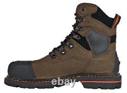 Hoss Range Brown Composite Toe Men's Shoes Boots 61110 All Sizes New