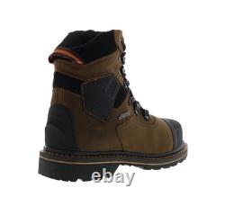 Hoss Range Soft Toe 61172 Men's Brown, Leather Lace Up work & Safety Boots