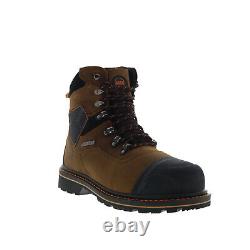 Hoss Range Soft Toe 61172 Mens Brown Leather Lace Up Work & Safety Boots