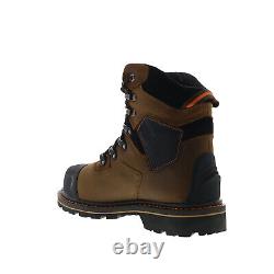 Hoss Range Soft Toe 61172 Mens Brown Leather Lace Up Work & Safety Boots