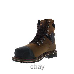 Hoss Range Soft Toe 61172 Mens Brown Wide Leather Work & Safety Boots