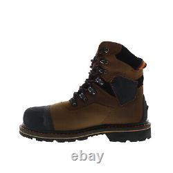 Hoss Range Soft Toe 61172 Mens Brown Wide Leather Work & Safety Boots