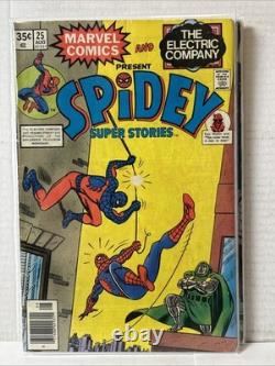 Huge Lot Of 21 Spidey Super Stories Comics Between #6-56 All Ages Bronze Age