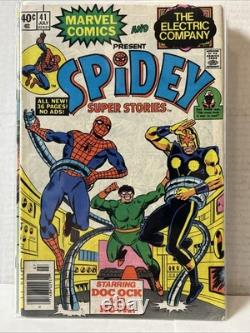 Huge Lot Of 21 Spidey Super Stories Comics Between #6-56 All Ages Bronze Age