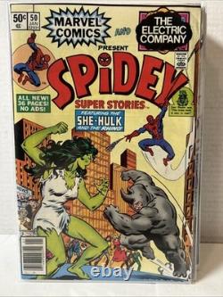 Huge Lot Of 21 Spidey Super Stories Comics Between #6-56 All Ages Bronze Age
