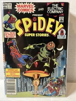 Huge Lot Of 21 Spidey Super Stories Comics Between #6-56 All Ages Bronze Age