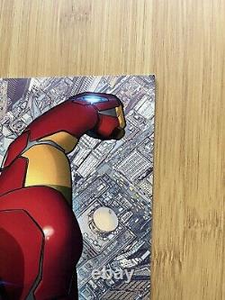 Invincible Iron Man 1 (2015) Marquez virgin wraparound, VF range, very HTF