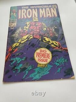 Invincible Iron Man #1 Marvel 1968 Origin Retold Key Amazing Key Issue VG range