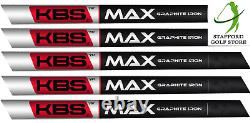 KBS Max Graphite Iron. 370 Parallel Tip Golf Shafts Set CHOOSE FLEX. WEIGHT
