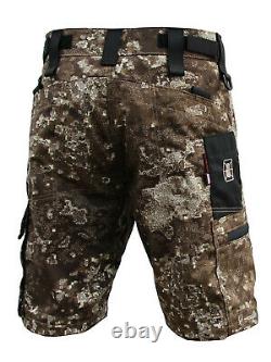 Kitanica Men's Range Shorts Camo Nylon Cotton Ripstop Tactical Shorts with8 Pocket