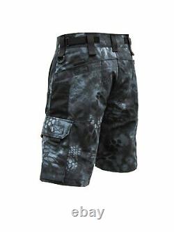 Kitanica Men's Range Shorts Kryptek Nylon Cotton Tactical Shorts with 8 Pockets