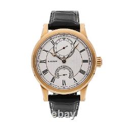 L. Leroy Marine Automatic Rose Gold Mens Strap Watch 43mm LL201/1