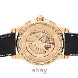 L. Leroy Marine Automatic Rose Gold Mens Strap Watch 43mm LL201/1