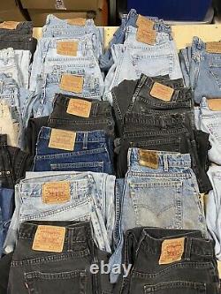 LOT OF 23 Vintage 1990's LEVI'S 500 Series Denim Jeans Faded Worn