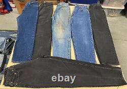 LOT OF 23 Vintage 1990's LEVI'S 500 Series Denim Jeans Faded Worn