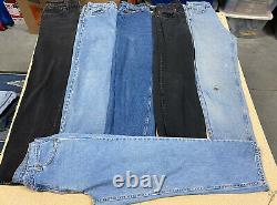 LOT OF 23 Vintage 1990's LEVI'S 500 Series Denim Jeans Faded Worn