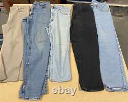 LOT OF 23 Vintage 1990's LEVI'S 500 Series Denim Jeans Faded Worn