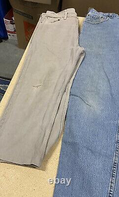 LOT OF 23 Vintage 1990's LEVI'S 500 Series Denim Jeans Faded Worn