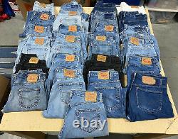 LOT OF 25 LEVI'S Denim Jeans and Shorts Modern/Vintage Wholesale