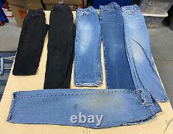 LOT OF 25 LEVI'S Denim Jeans and Shorts Modern/Vintage Wholesale