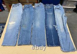 LOT OF 25 LEVI'S Denim Jeans and Shorts Modern/Vintage Wholesale