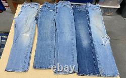 LOT OF 25 LEVI'S Denim Jeans and Shorts Modern/Vintage Wholesale