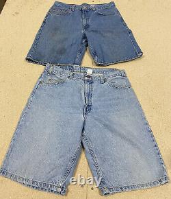 LOT OF 25 LEVI'S Denim Jeans and Shorts Modern/Vintage Wholesale