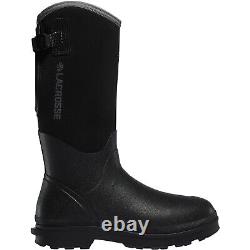 LaCrosse 602240 Men's Alpha Range 14 Black 5MM Rubber Comfort Work Boots Shoes