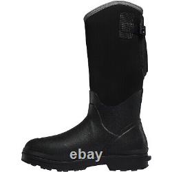 LaCrosse 602240 Men's Alpha Range 14 Black 5MM Rubber Comfort Work Boots Shoes