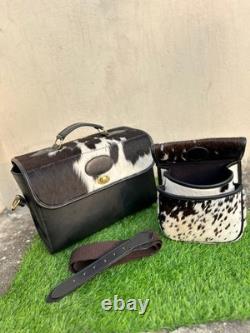 Leather Range Bag Hair on 250+ Magazine with matching Shell Pouch & Leather Belt