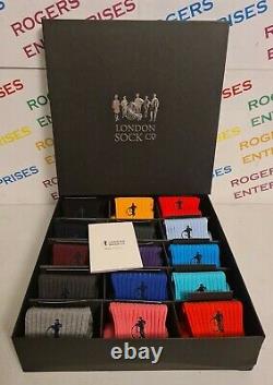 London Sock Co Simply Sartorial Range 15 Pair Gift Set Size M 8-10.5 Box Poor