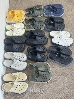 Lots Of 15 Summer Sandals Like Crocs In Assorted Color All Sizes Range 7 To 12