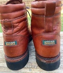 Lucchese Men's Leather Range Work Trail Hiking Vibram Sole Boots Sz 13D
