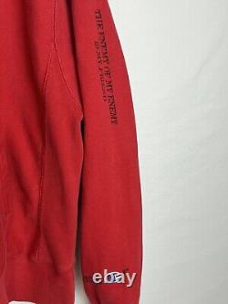 MENACE Beverly Hills Gun Range Red Pullover Hoodie Mens Size Large