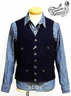 MFSC MISTER FREEDOM SUGAR CANE 8oz C L INDIGO CANVAS RANGE VEST