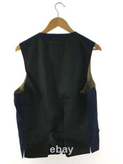 MISTER FREEDOM SUGAR CANE Range vest, 40/linen, denim, multi-pocket