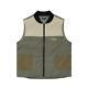 Malbon Golf Home On The Range Mix Padding Vest Khaki