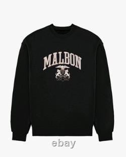 Malbon Range Oxford Black Sweatshirt Size Large